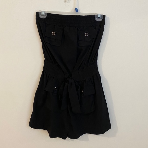 Black utility style romper/playsuit - Picture 1 of 3
